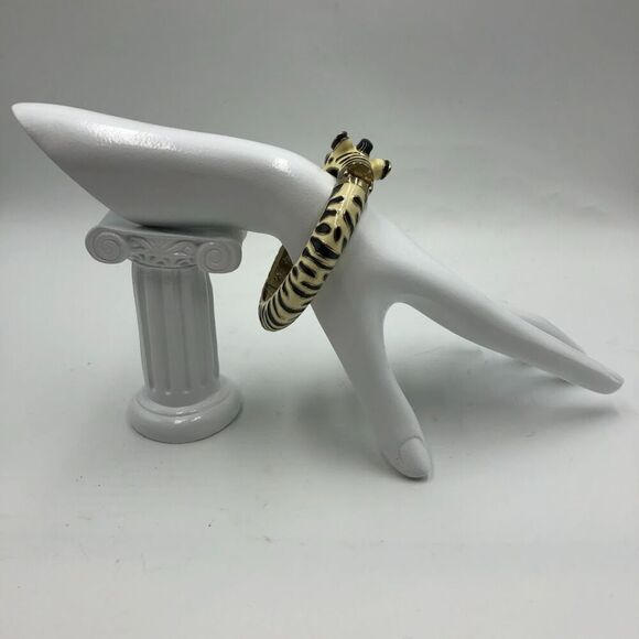 Zebra Women's Bangle Bracelet Magnetic Closure Animal Safari Costume Jewelry - Picture 5 of 11